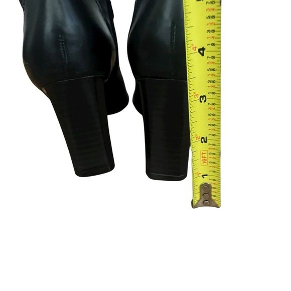 Vintage Naturalizer Black Leather square Toe w/Buckle Witchy Ankle Boots SZ 7 - Picture 7 of 9